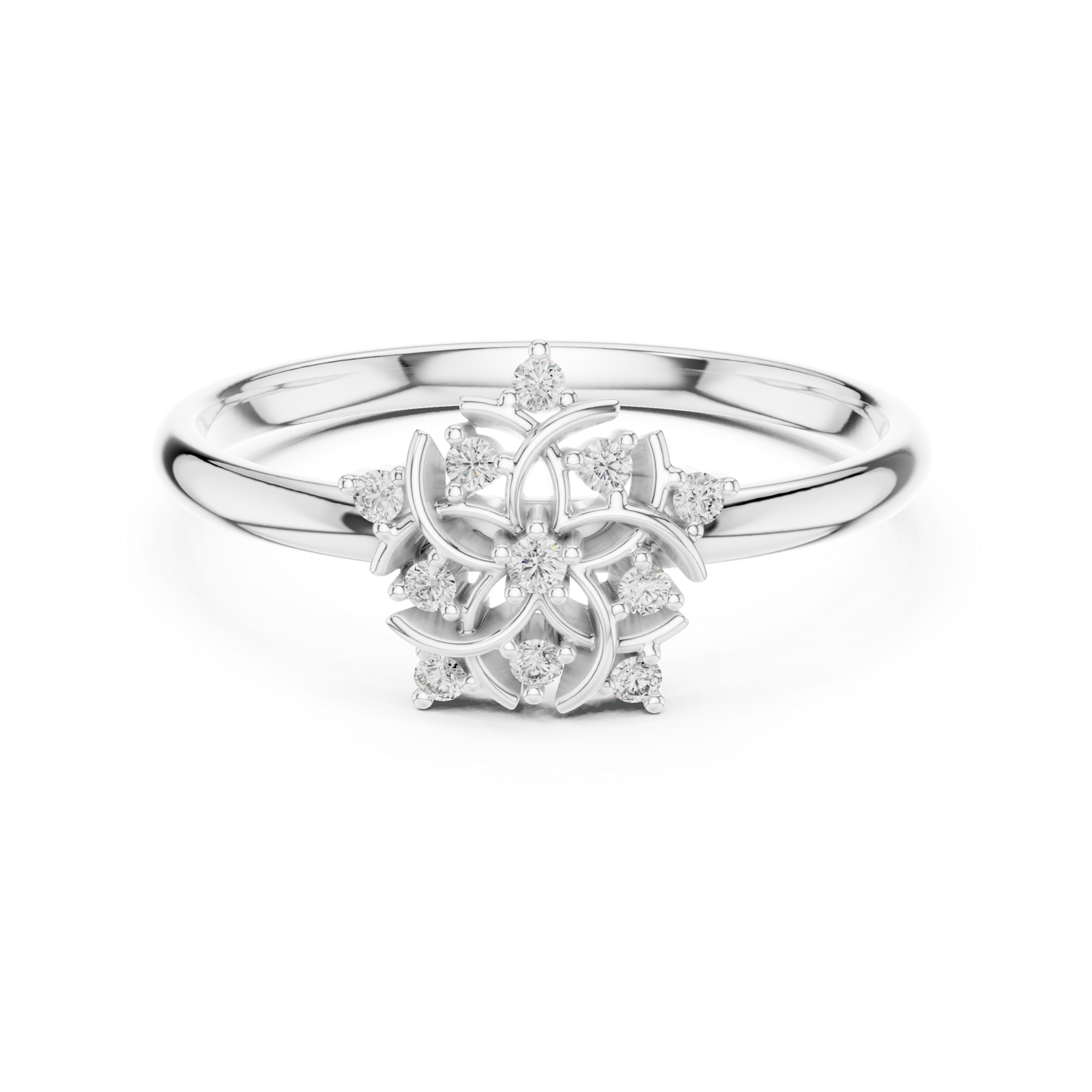 Gold Ring 1 (273), White Gold, view 4
