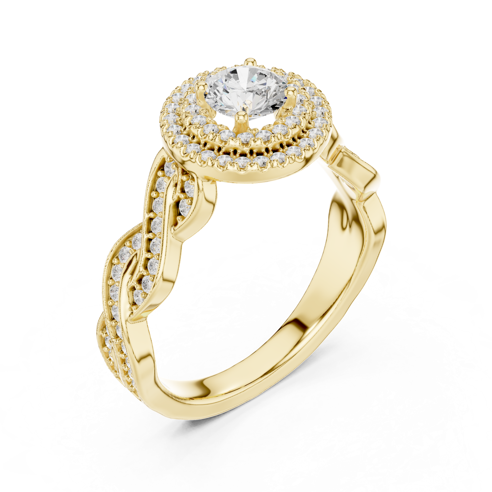Gold Ring LR-0258, Yellow Gold, view 2