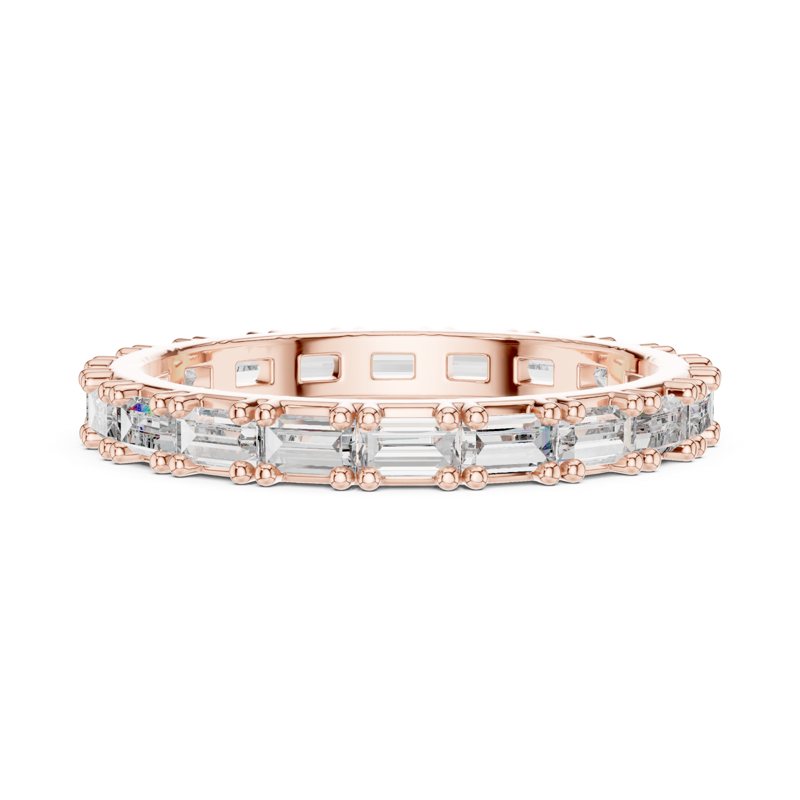 Gold Ring DDLR-231, Rose Gold, view 3
