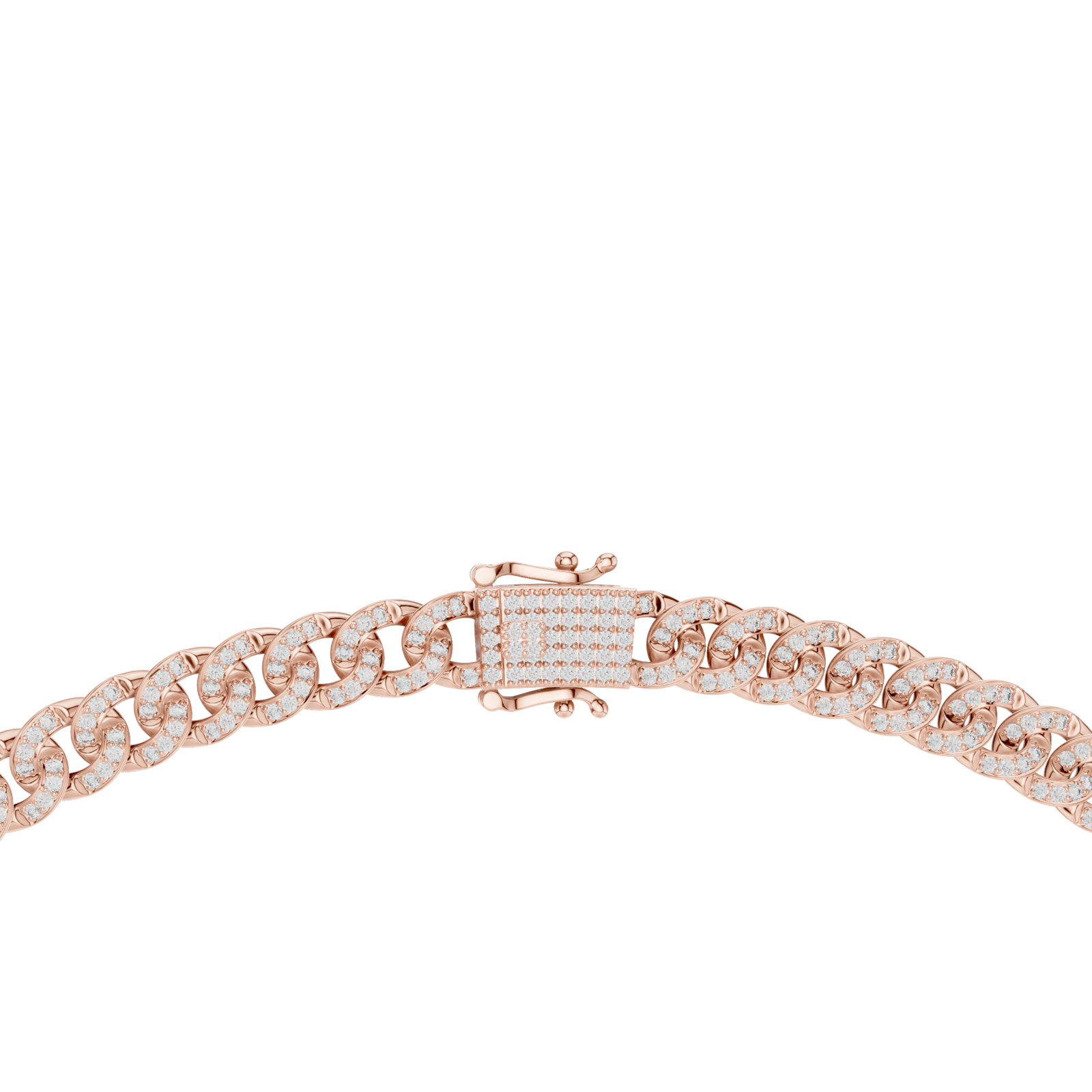 Gold Necklace GNK-0042, Rose Gold, view 4