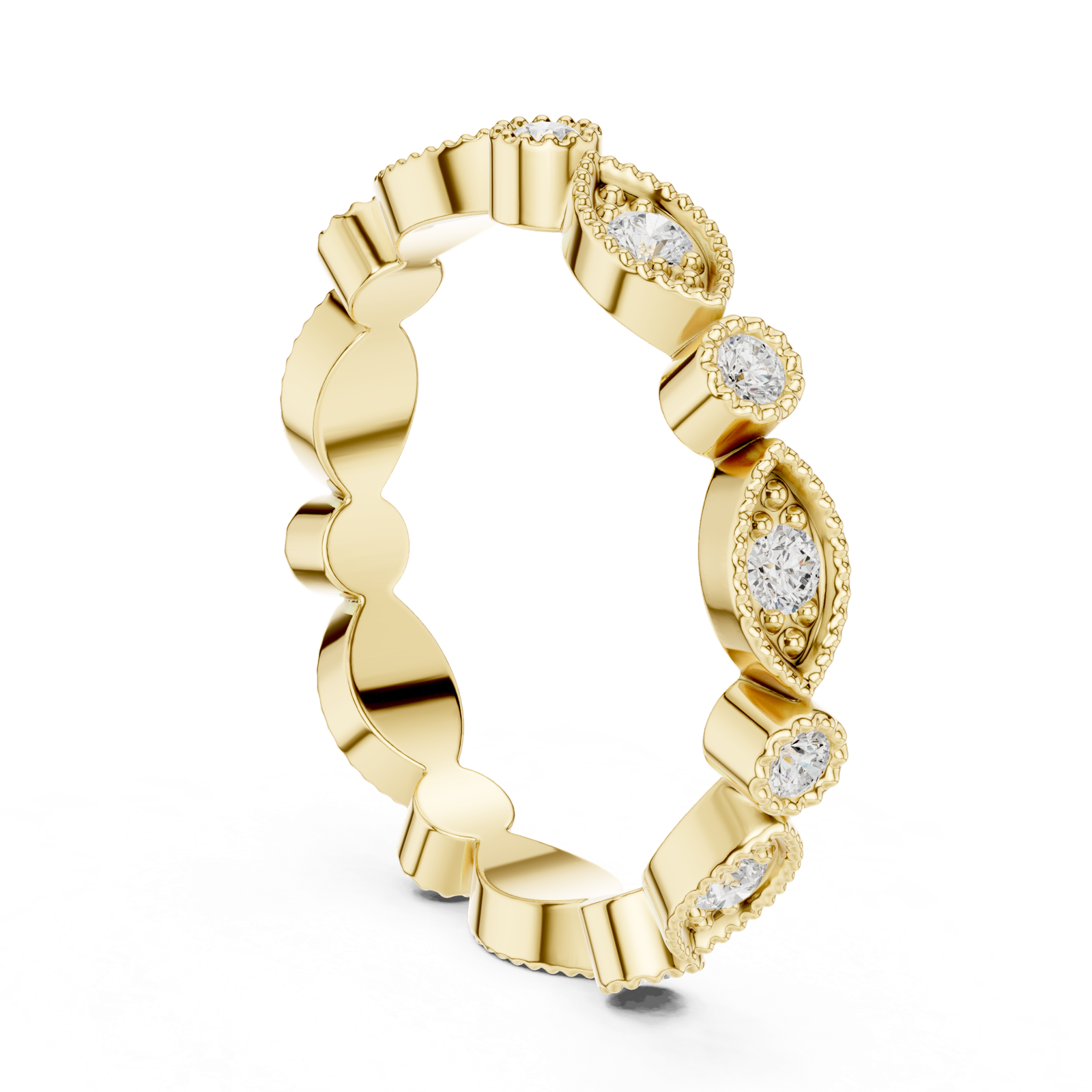 Gold Ring DDLR-372, Yellow Gold