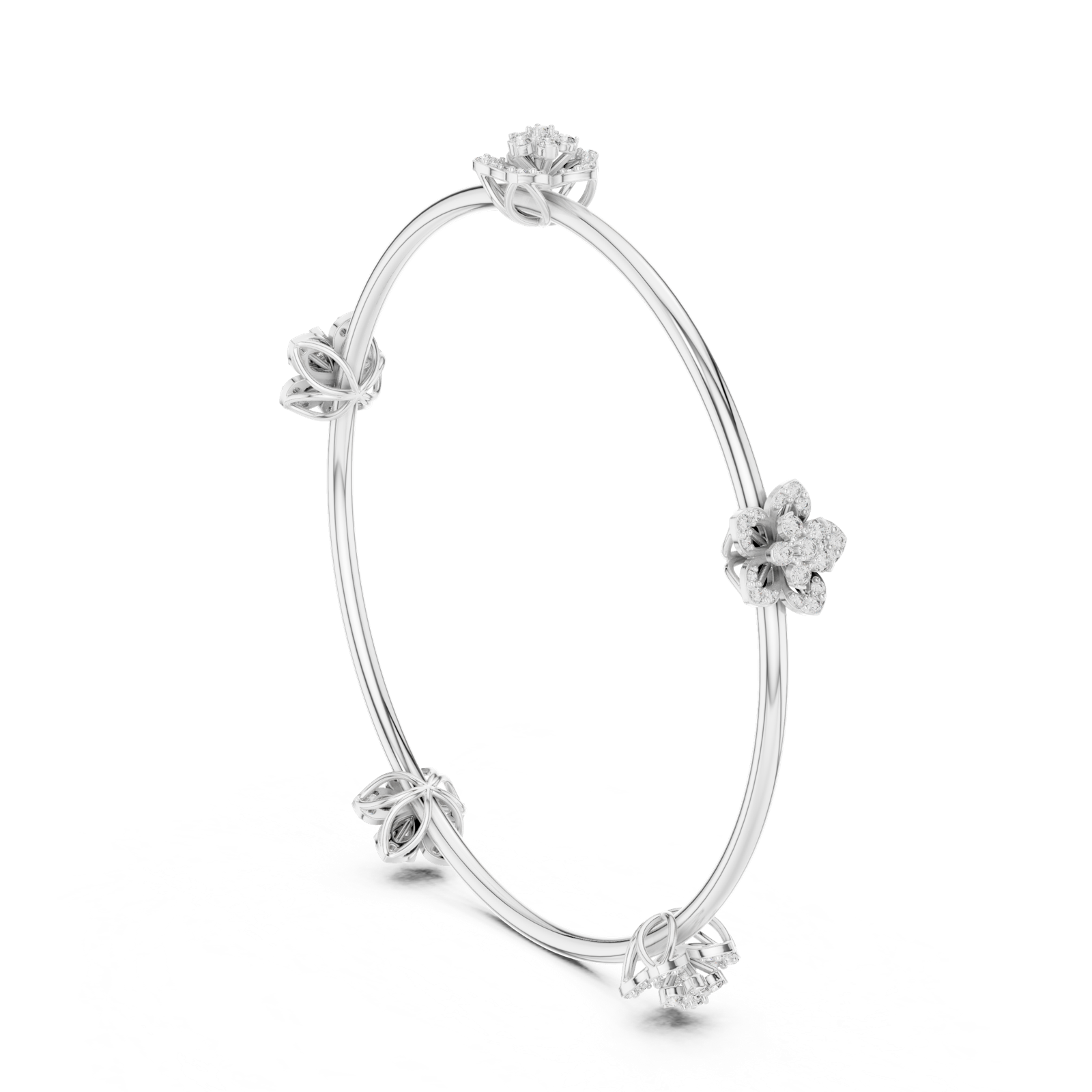 Gold Bracelet 12-10004@LB, White Gold, view 1