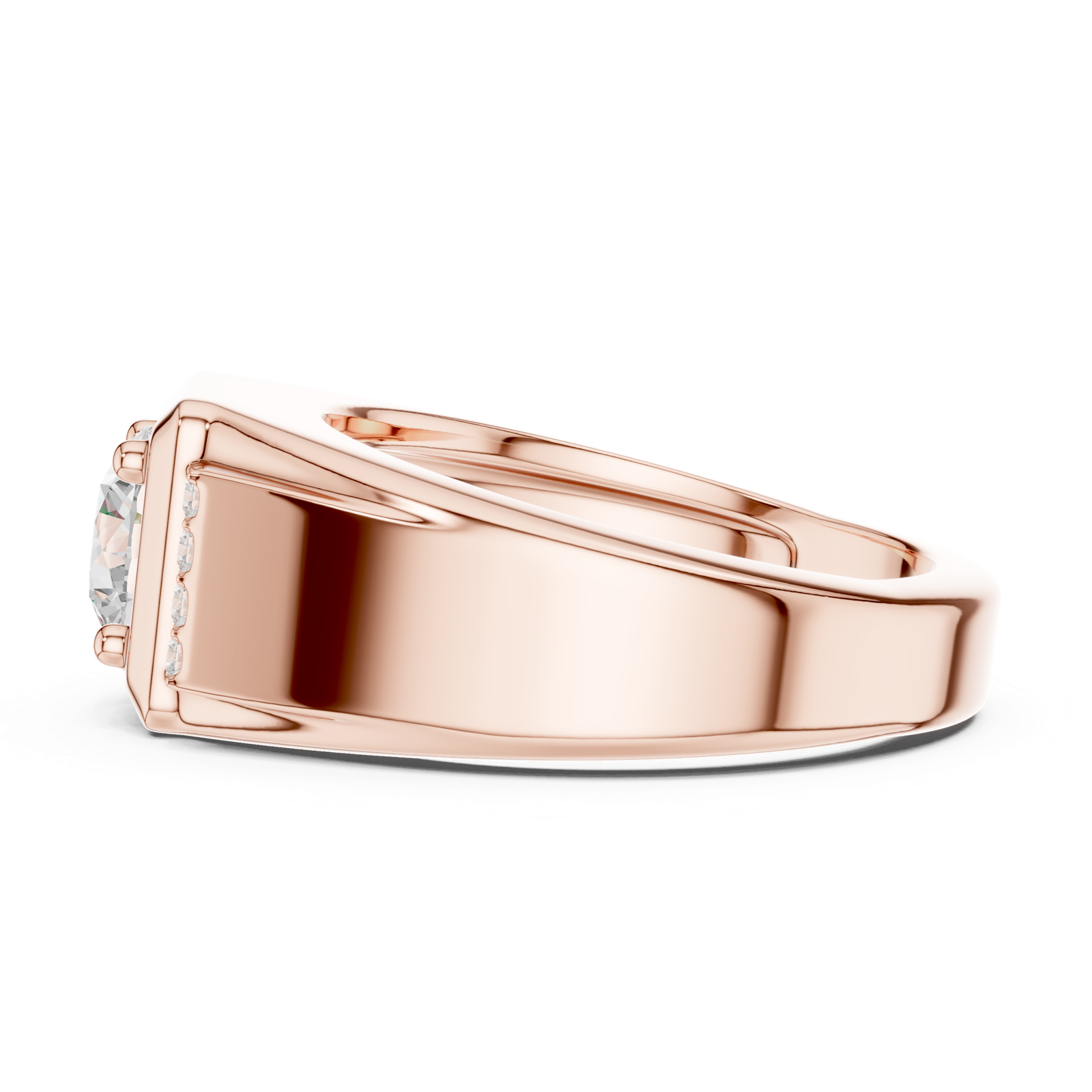 Gold Ring SBMR(47), Rose Gold, view 3