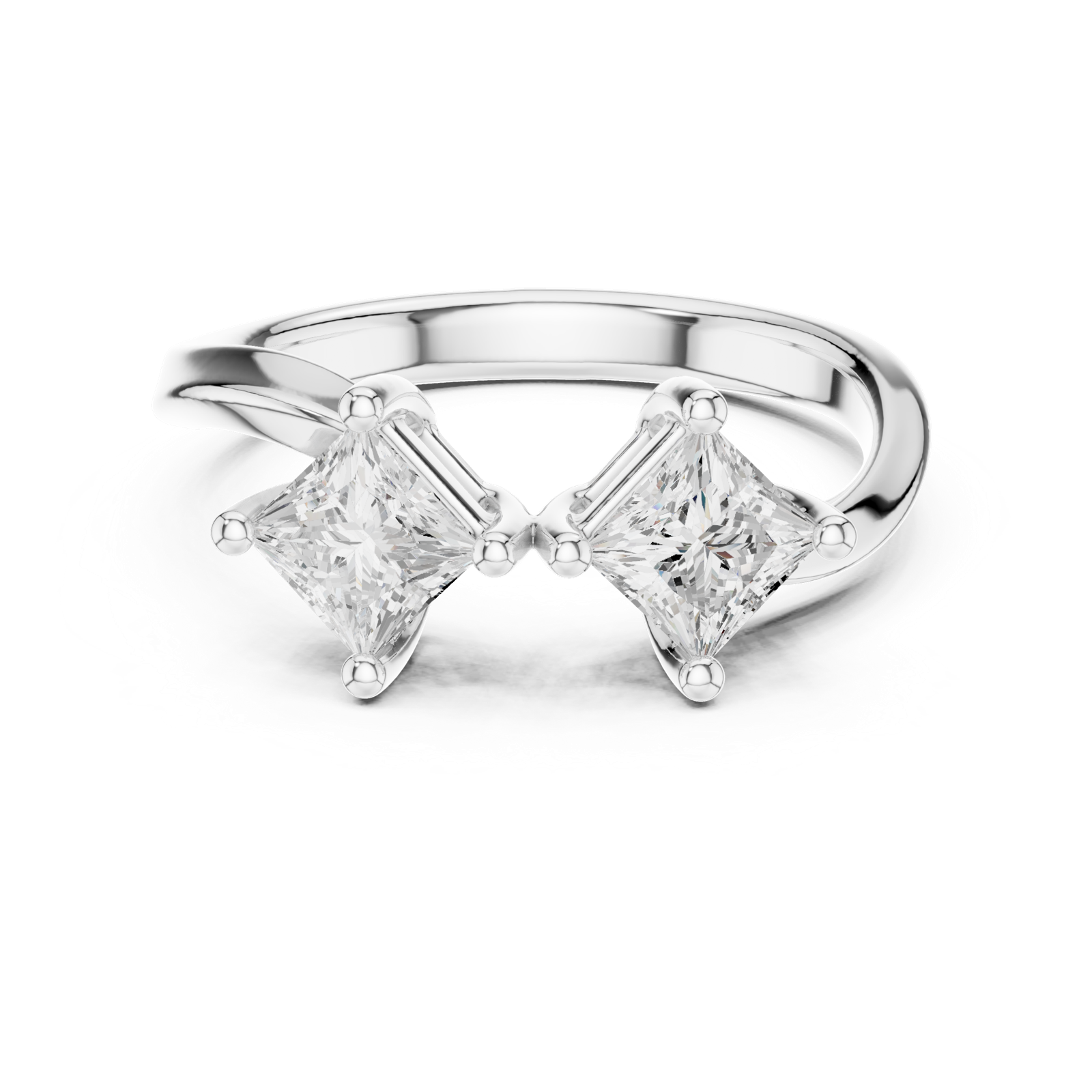 Gold Ring DDLR-489, White Gold, view 4