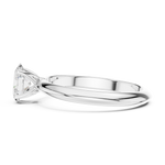 Gold Jewelry L36-6, Oval center stone, White Gold, view 3