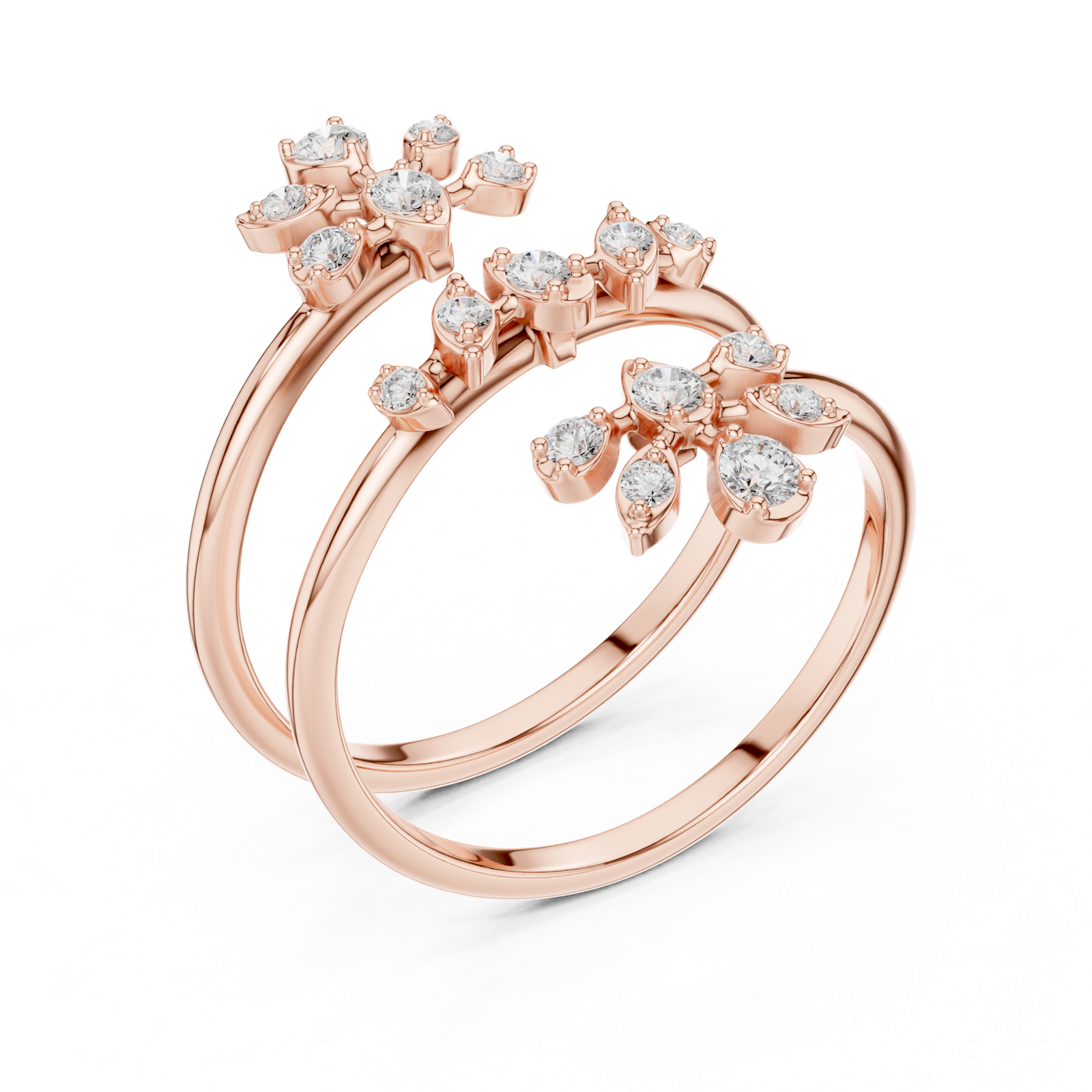 Gold Ring SBWR(60), Rose Gold, view 2