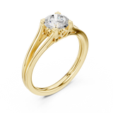 Gold Ring DDLR-544, Yellow Gold, view 2