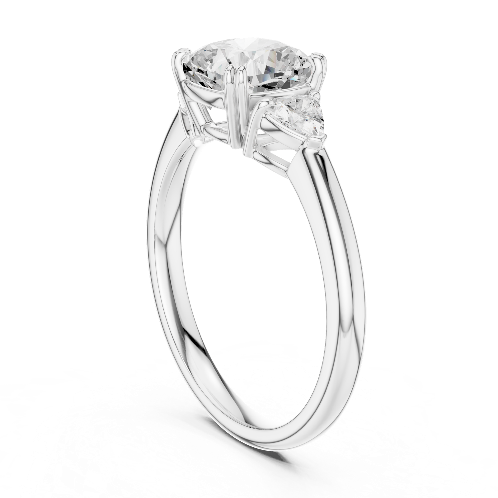 Gold Ring DDLR-850, White Gold, view 1