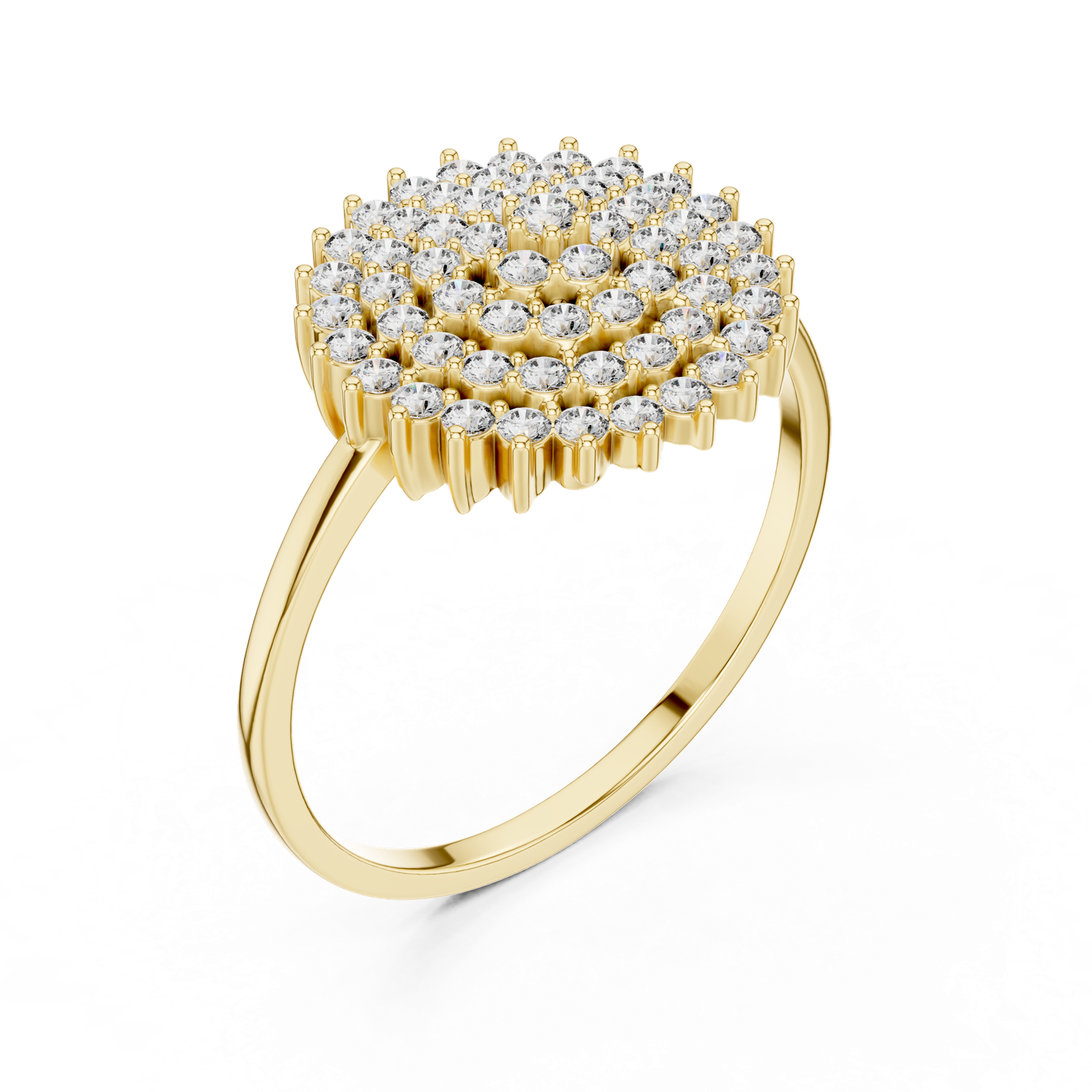 Gold Ring DR-6304, Yellow Gold, view 2
