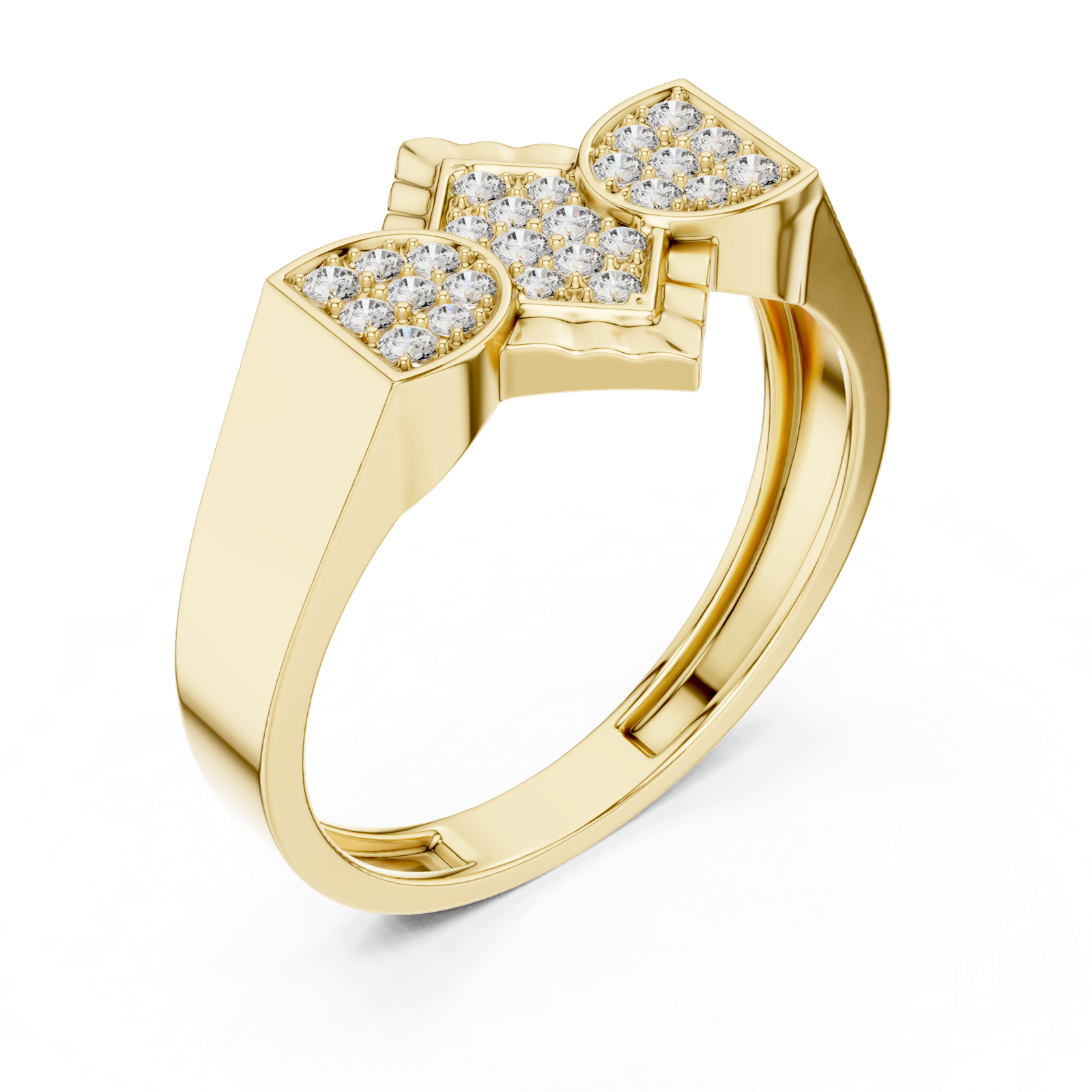 Gold Ring LR-01 (3), Yellow Gold, view 2