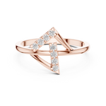 Gold Ring Ledis Ring, Rose Gold, view 4