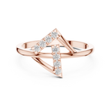 Gold Ring Ledis Ring, Rose Gold, view 4