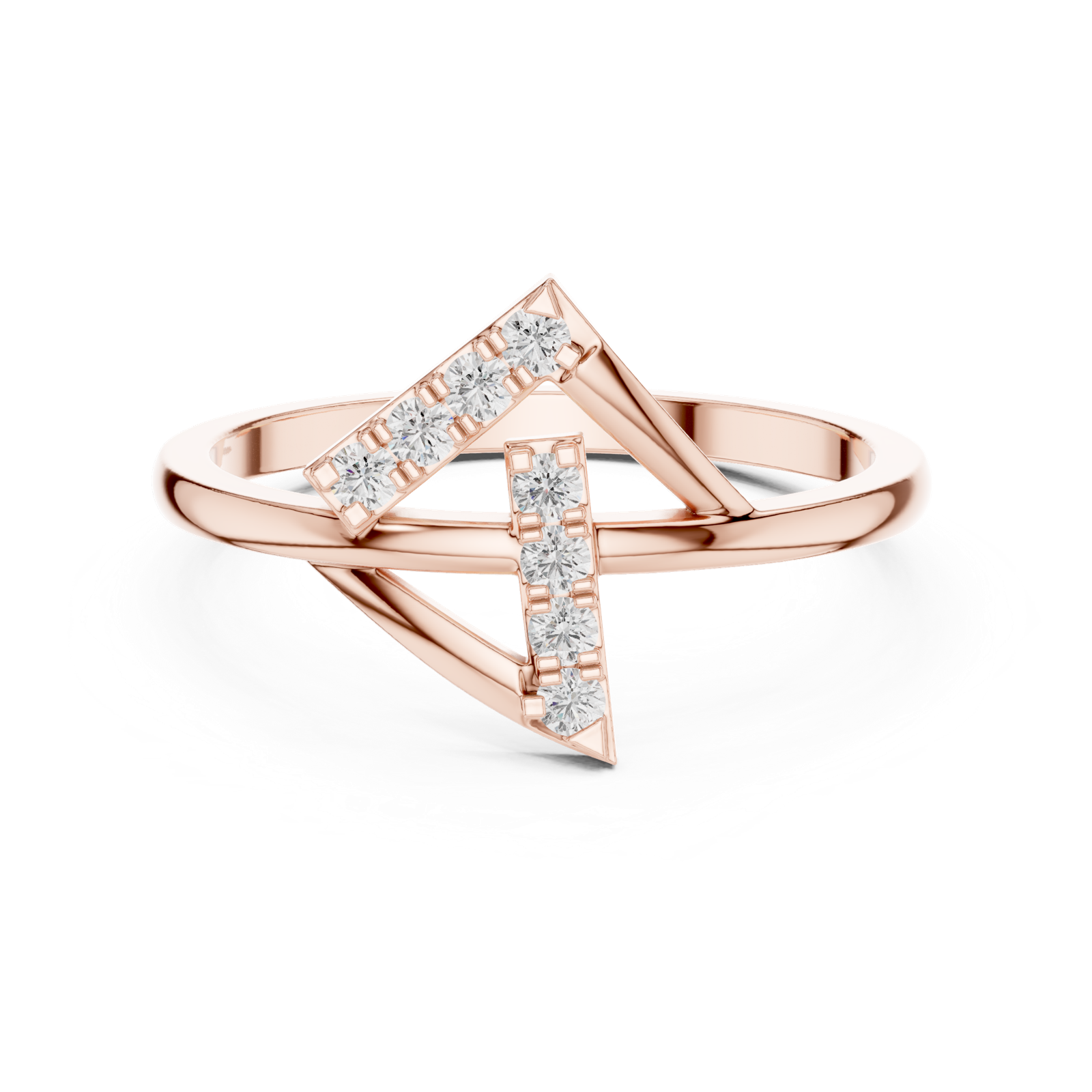 Gold Ring Ledis Ring, Rose Gold, view 4
