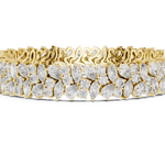 14K Solid Gold Lab Diamond Bracelet, Yellow Gold, view 3