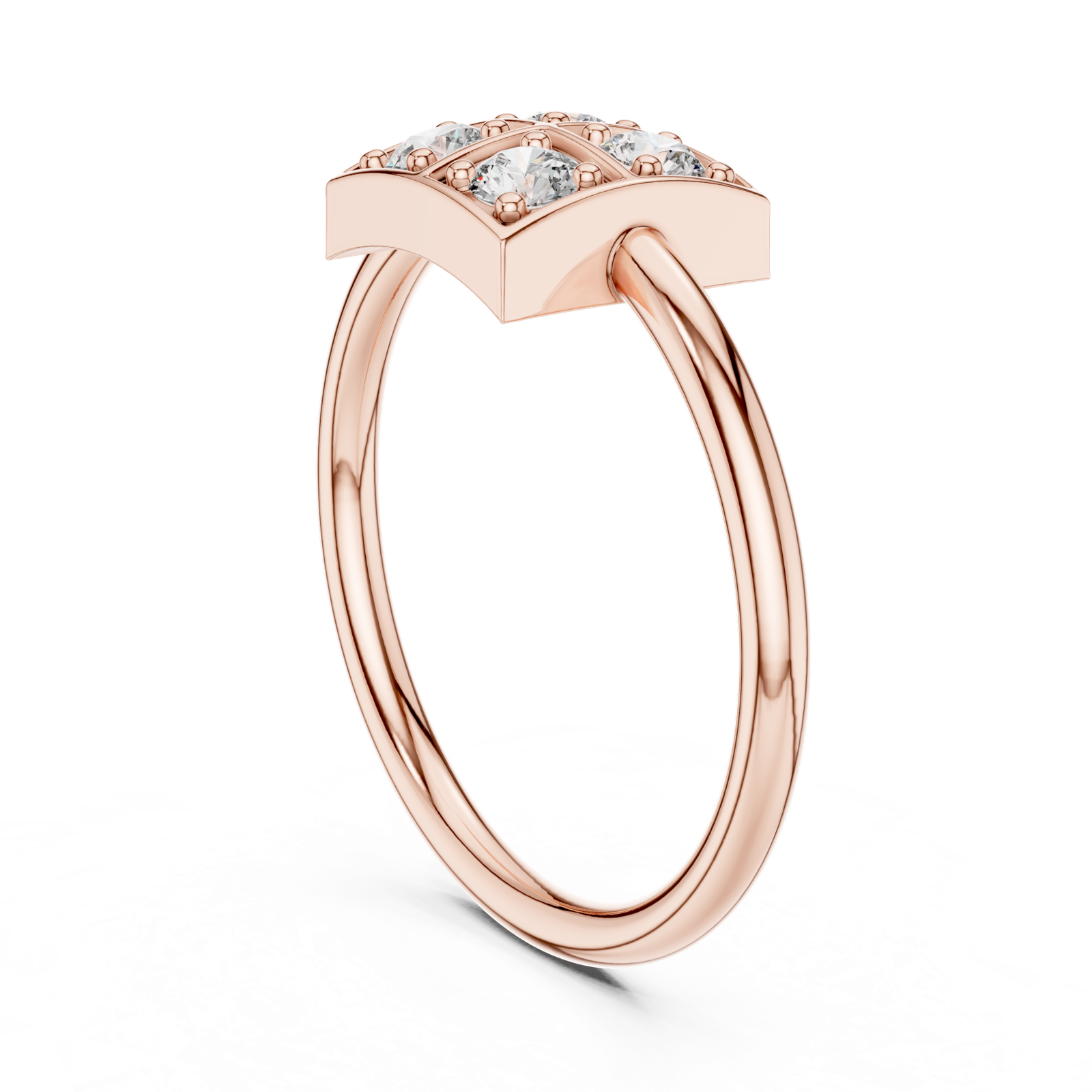 Gold Ring L28-13, Rose Gold