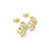 Gold Earrings 9-10010PE, Yellow Gold, view 1