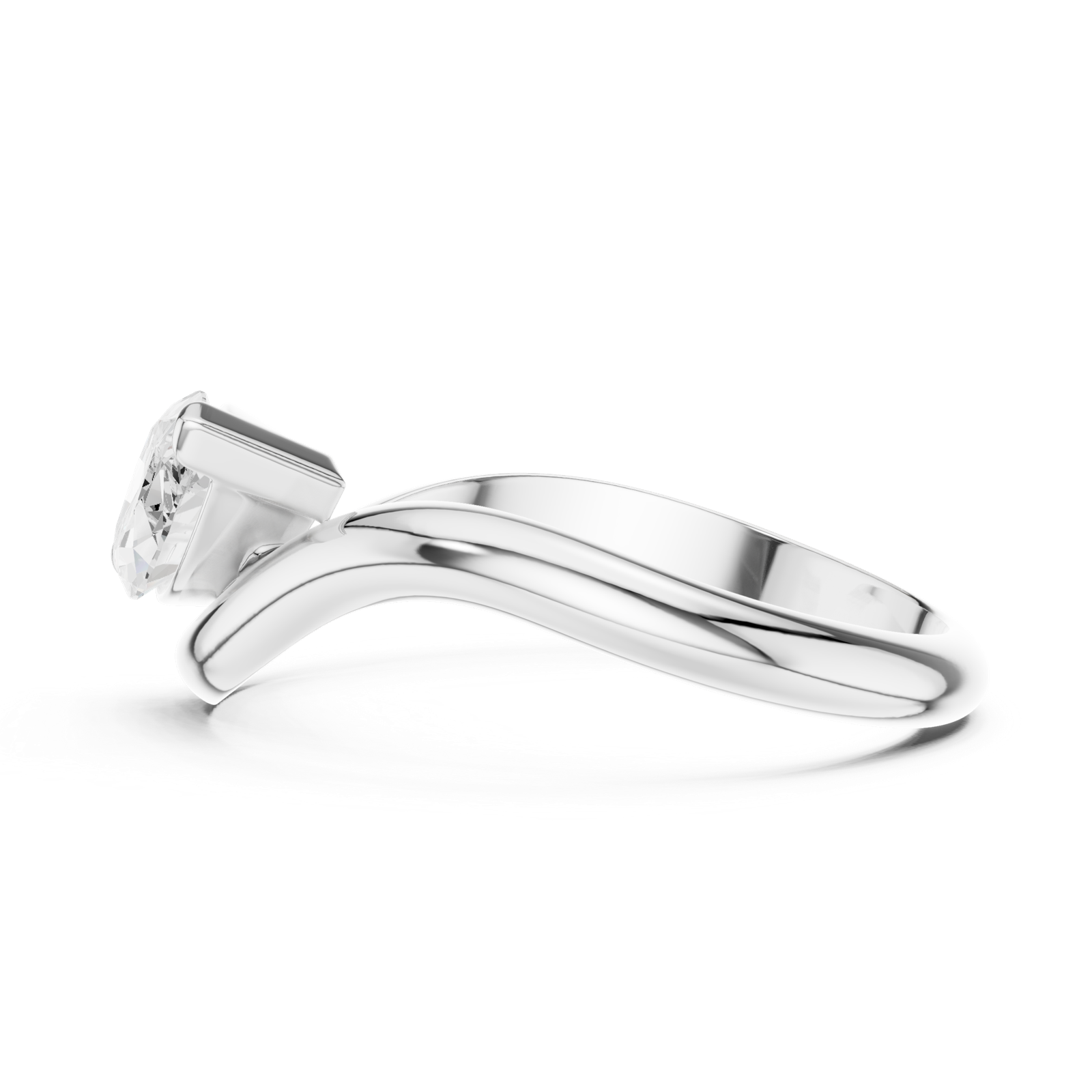Gold Ring SBWR(30), White Gold, view 3