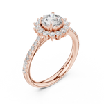 Gold Ring DDLR-674, Rose Gold, view 2