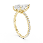 Gold Jewelry L36-16, Marquise center stone, Yellow Gold, view 1