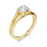 Gold Ring DDLR-543, Yellow Gold, view 2