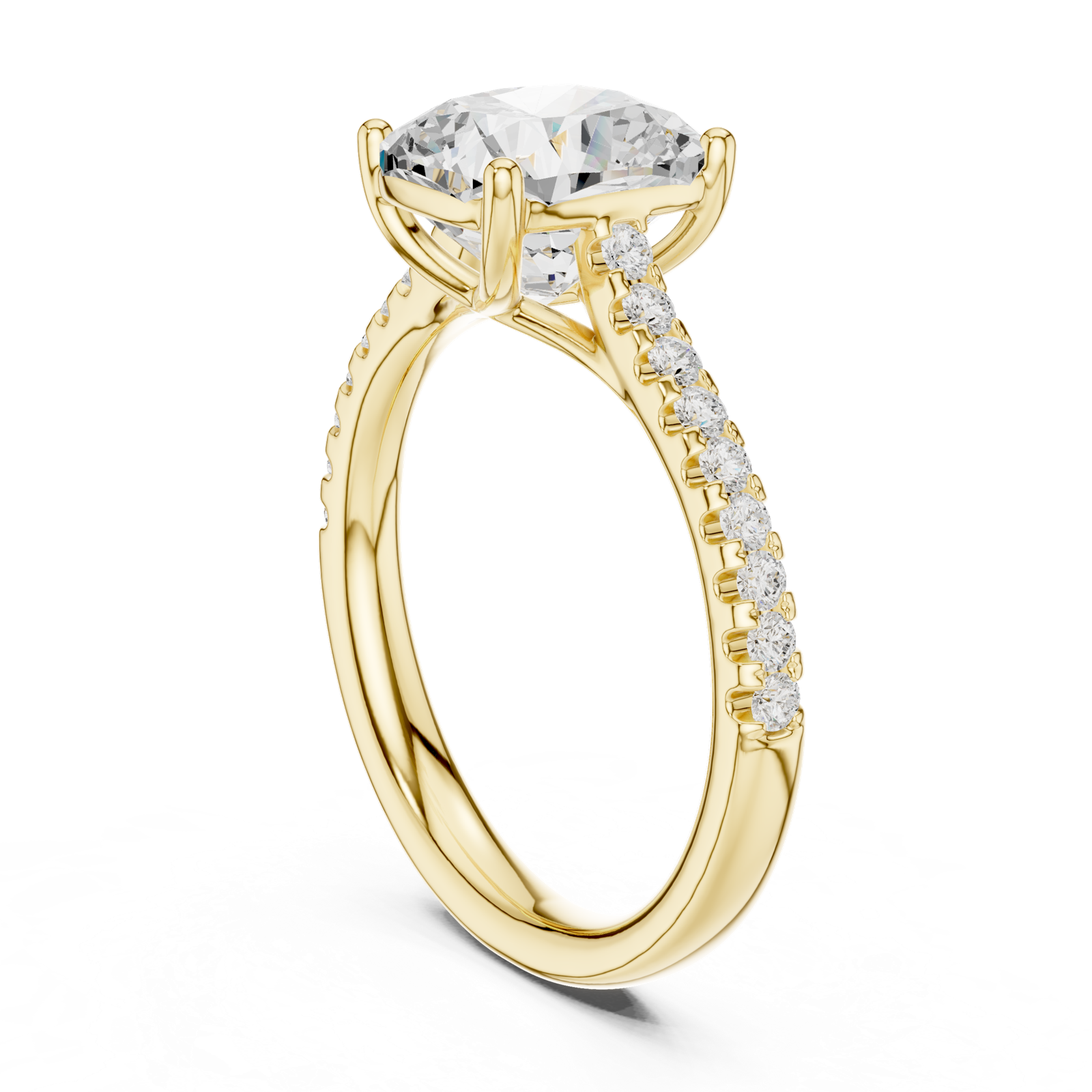 Gold Ring DDLR-728, Yellow Gold, view 1
