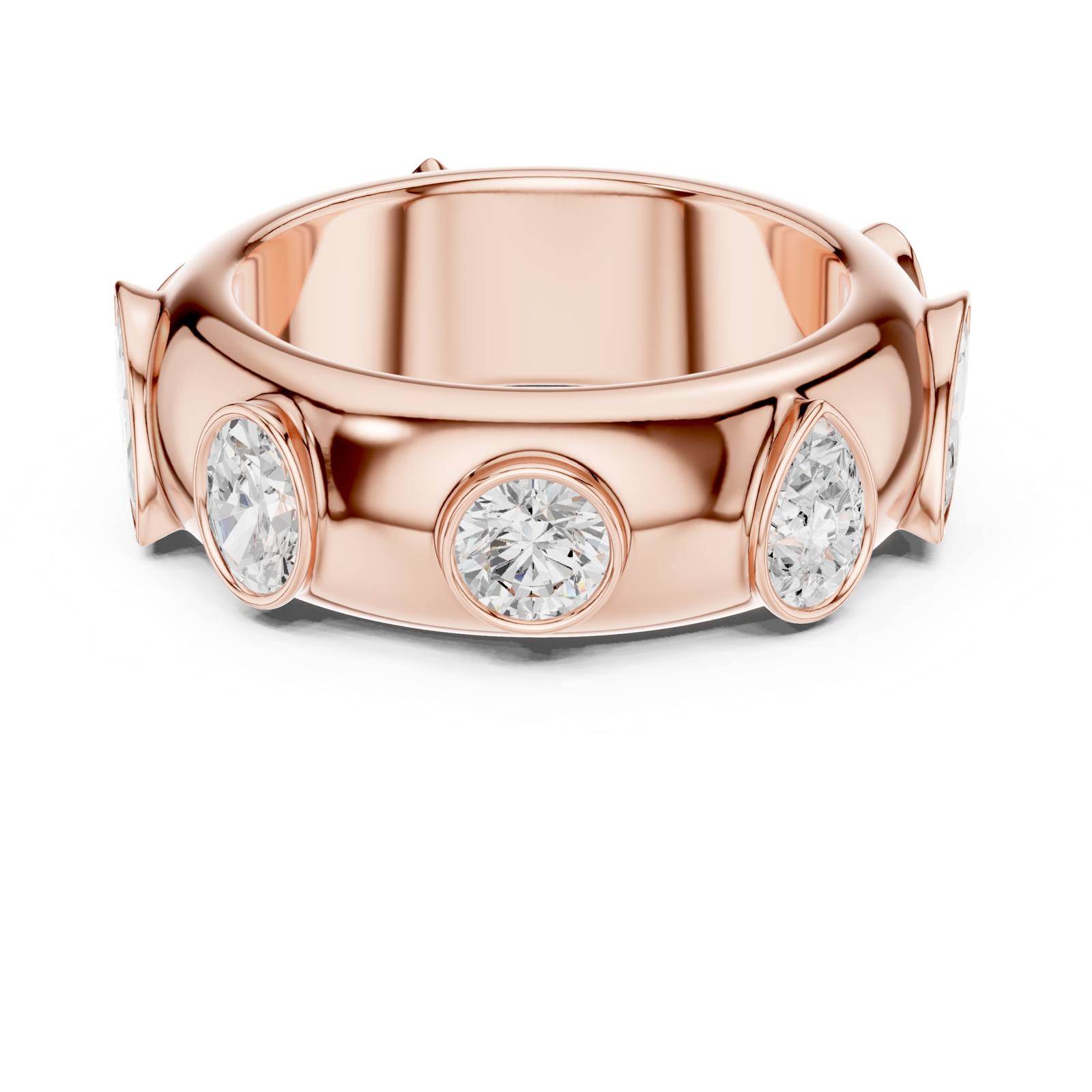 Gold Ring SBWR(52), Rose Gold, view 4