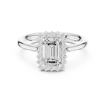 Gold Ring DDLR-700, White Gold, view 4