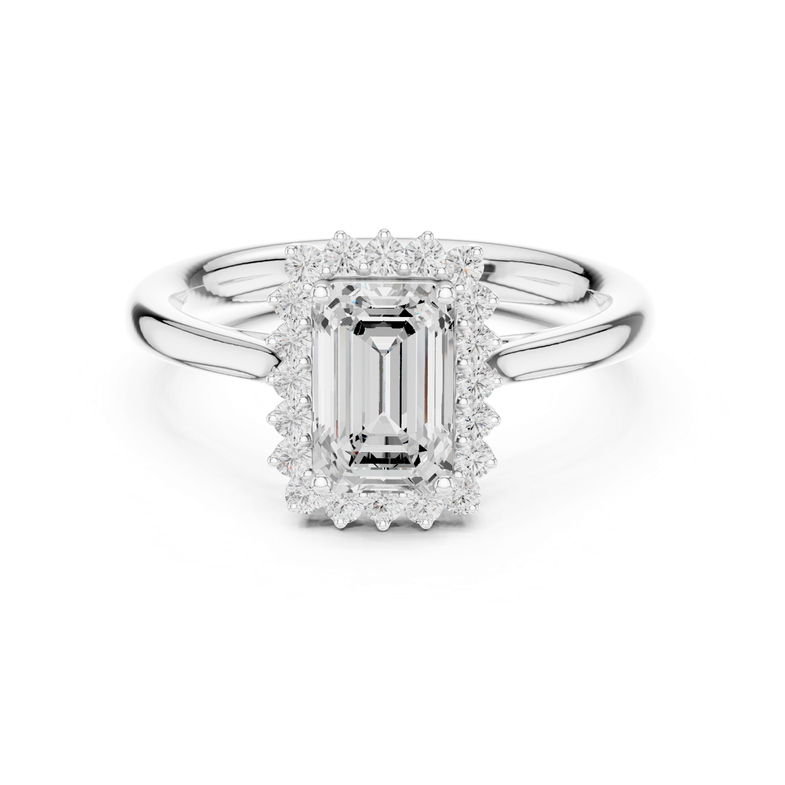 Gold Ring DDLR-700, White Gold, view 4