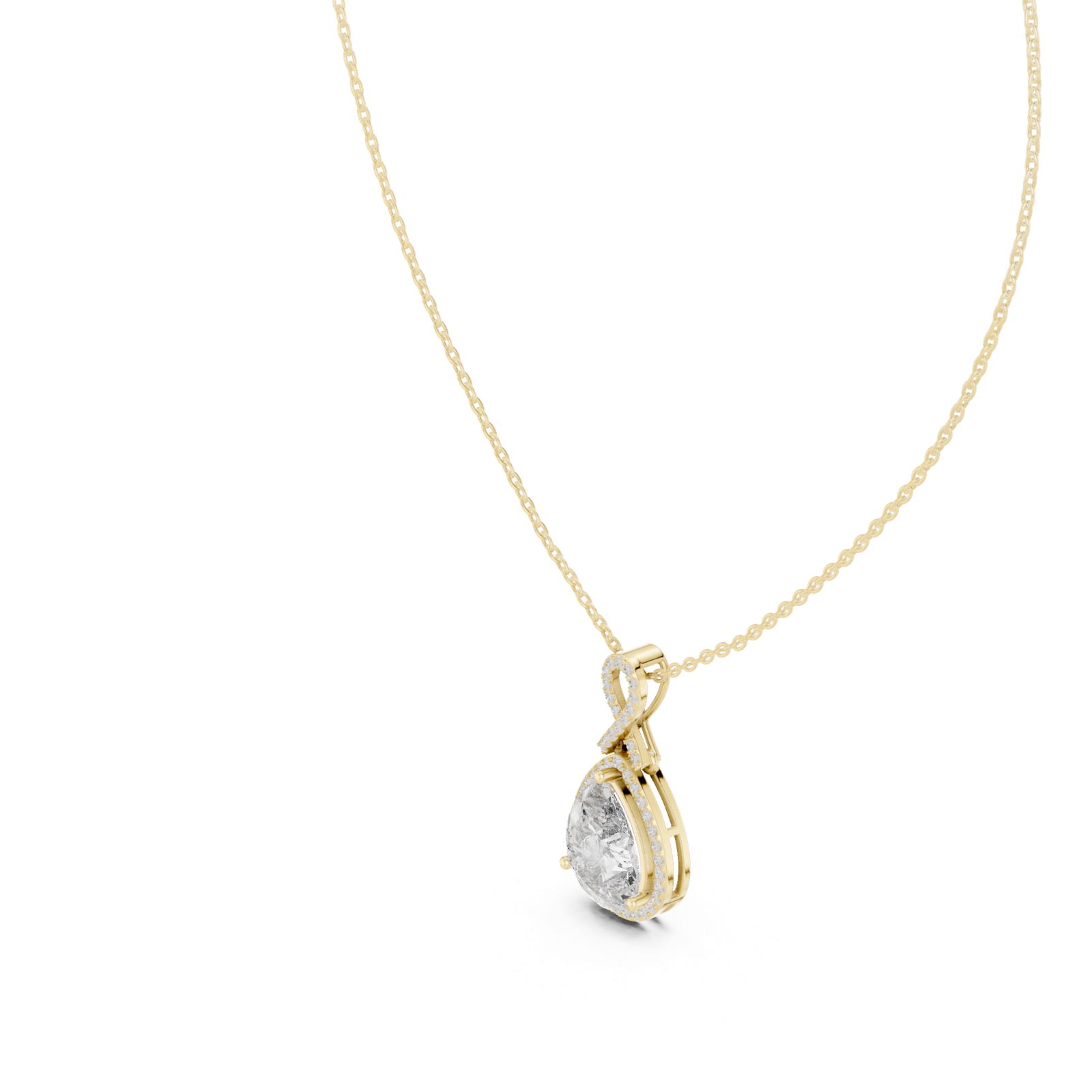Gold Pendant GPD-0014, Yellow Gold, view 2