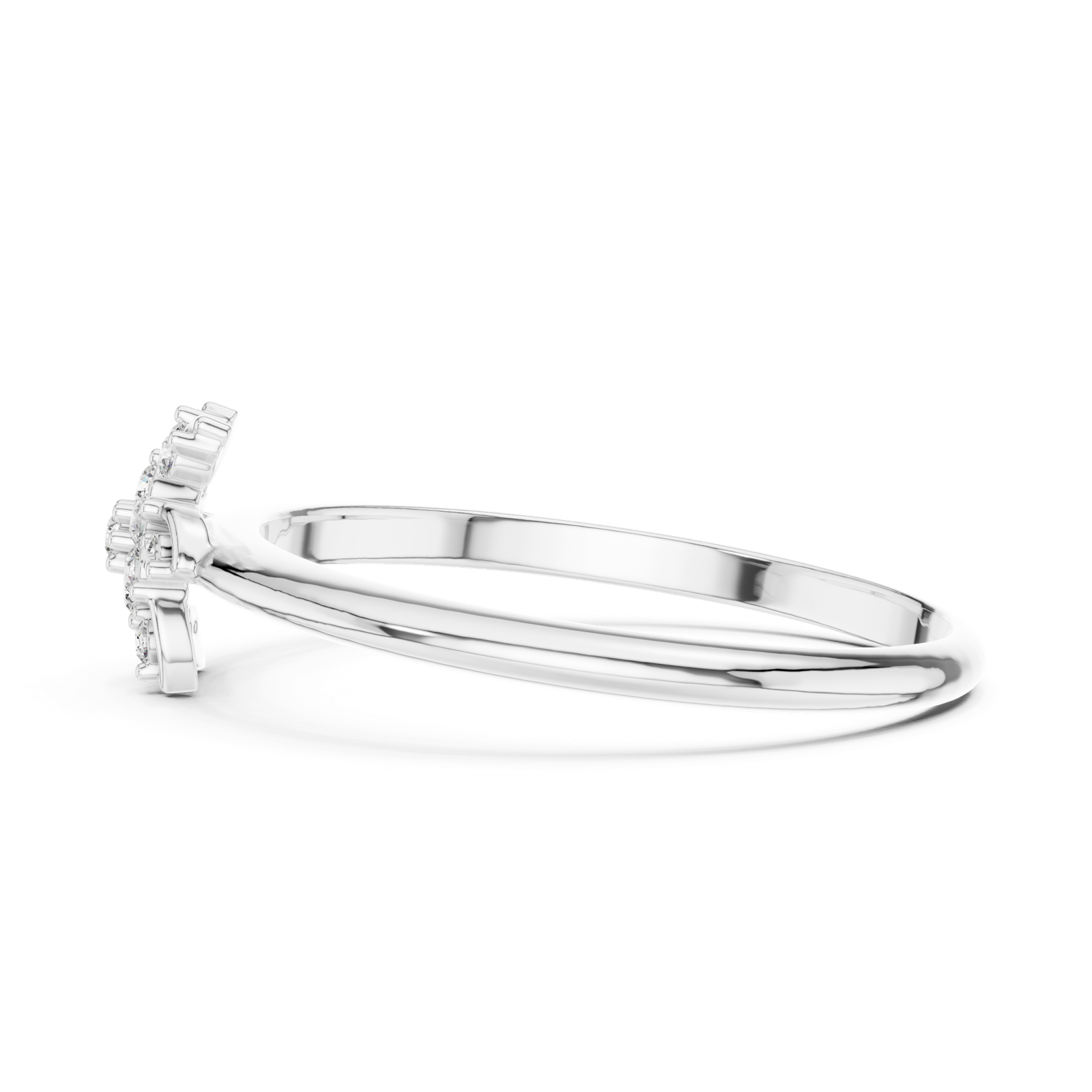 Gold Ring 1 (449), White Gold, view 3