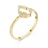 Gold Ring DDLR-469, Yellow Gold, view 2