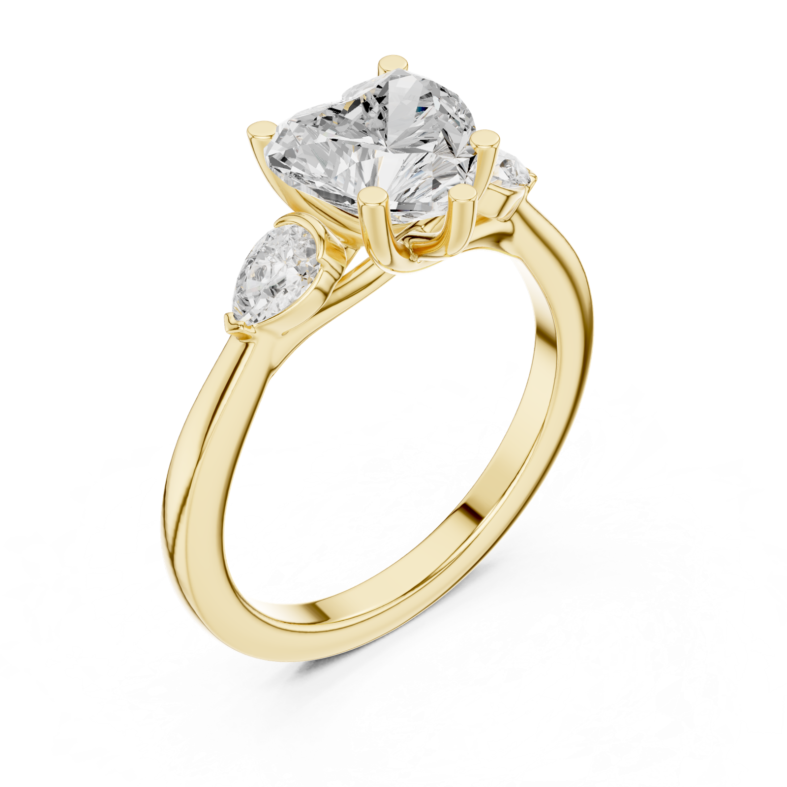 Gold Ring DDLR-270, Yellow Gold, view 2