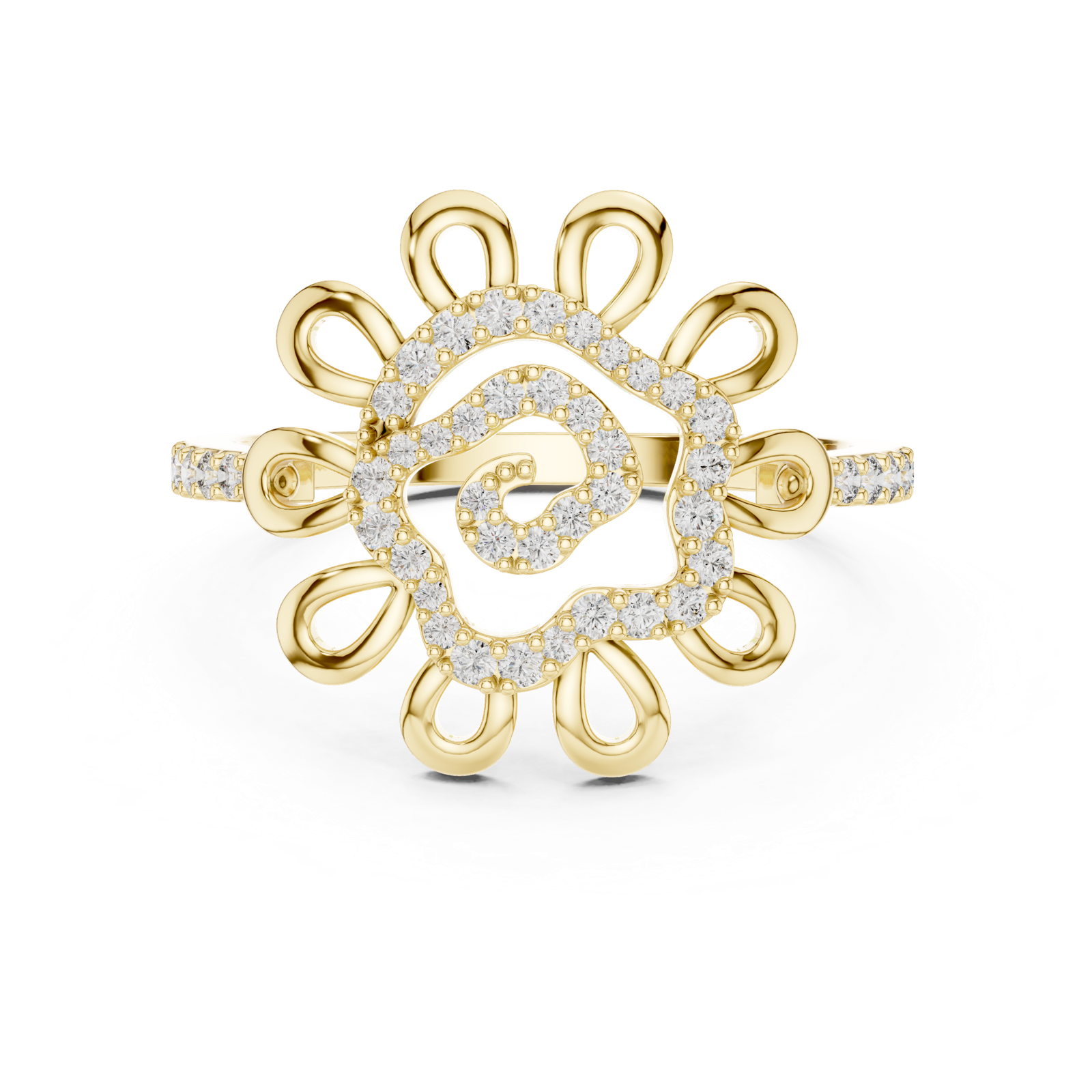 Gold Ring LR-01 (62), Yellow Gold, view 4