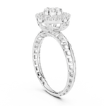 Gold Ring DDLR-754, White Gold, view 1