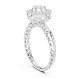 Gold Ring DDLR-754, White Gold, view 1