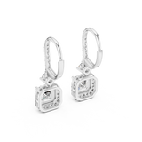 Gold Earrings 9-10001E_23, White Gold, view 3