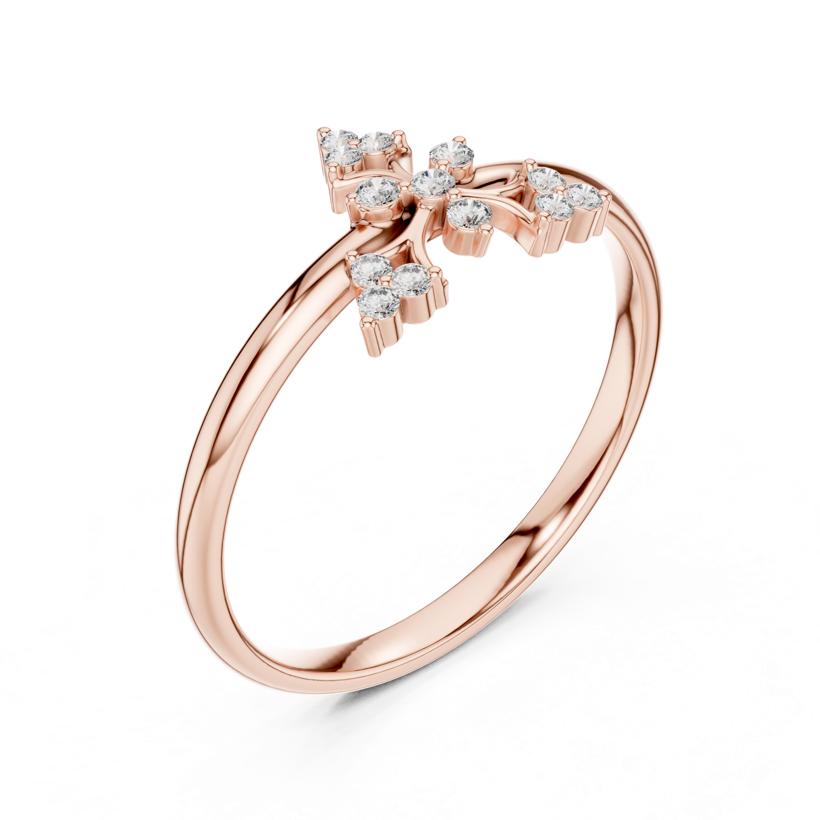 Gold Ring Ledis Ring, Rose Gold, view 2