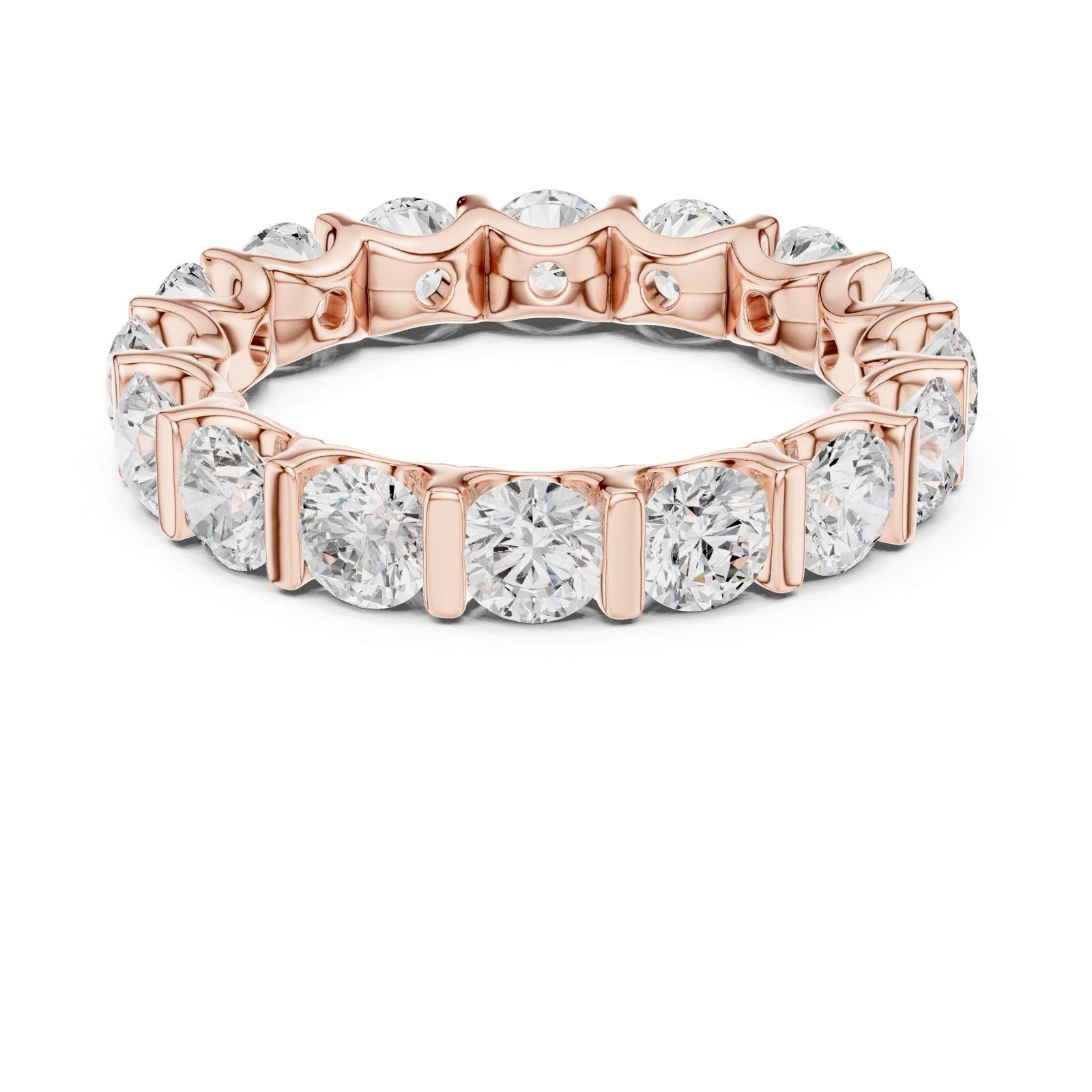 Gold Ring DDLR-671, Rose Gold, view 4