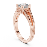 Gold Ring DDLR-036, Rose Gold, view 1