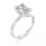 Gold Ring DDLR-898, White Gold, view 2