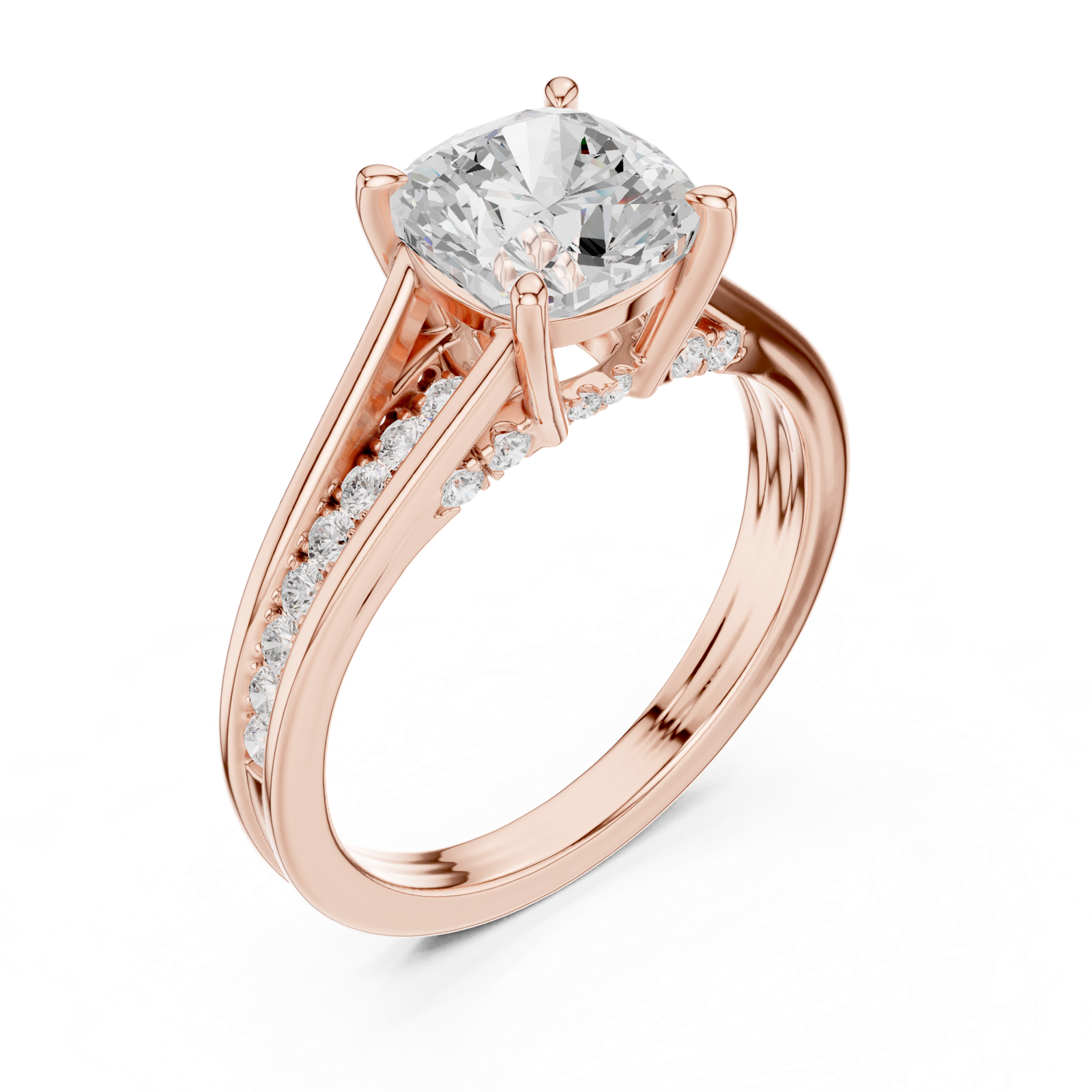 Gold Ring DDLR-993, Rose Gold, view 2