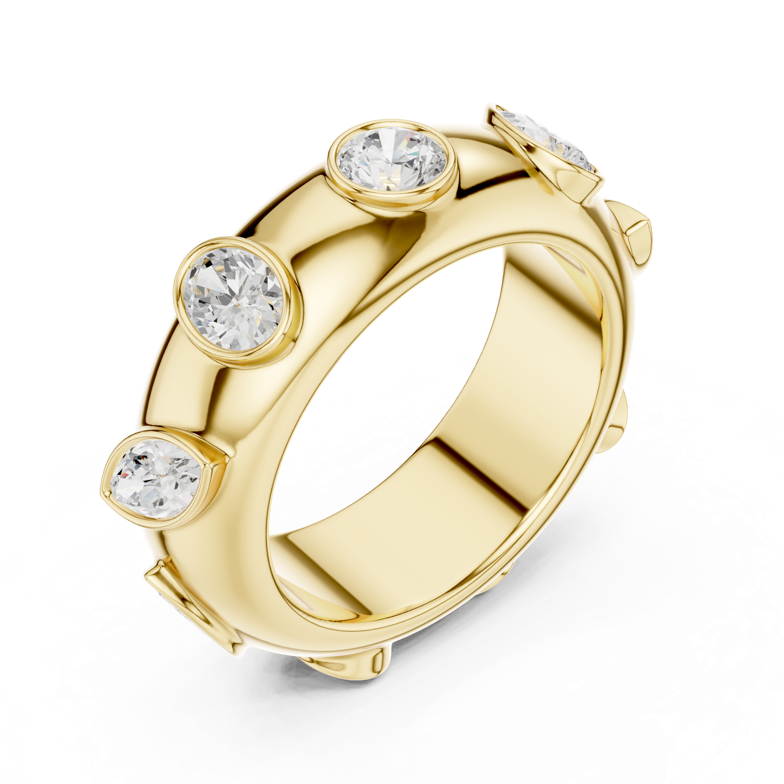 Gold Ring SBWR(52), Yellow Gold, view 2