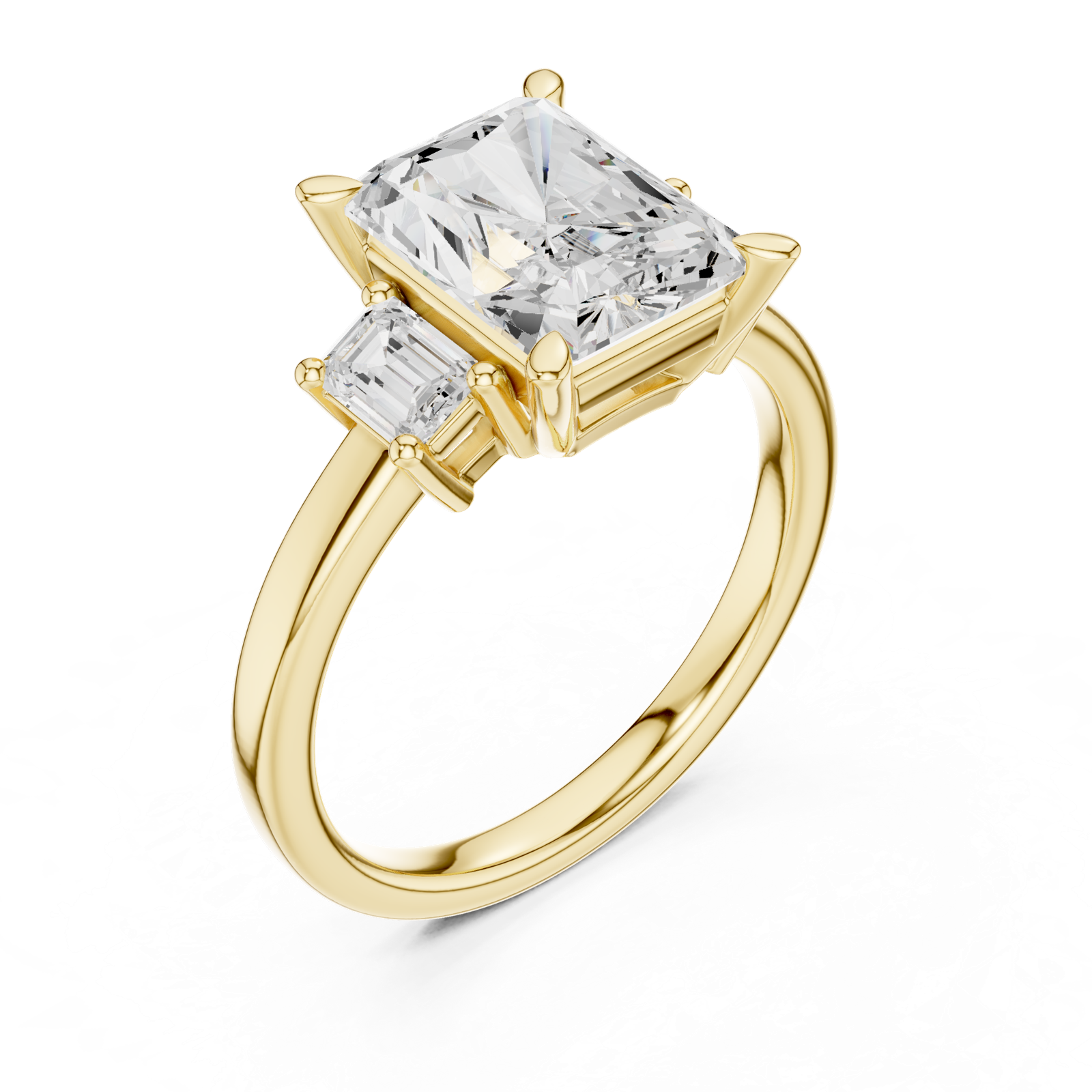 Gold Ring DDLR-286, Yellow Gold, view 2