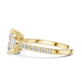 Gold Ring DDLR-857, Yellow Gold, view 3