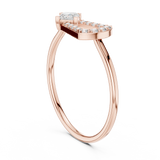Gold Ring HLR-195, Rose Gold
