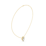 Gold Jewelry DDPO-001, Marquise center stone, Yellow Gold, view 1