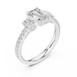 Gold Ring DDLR-706, White Gold, view 2