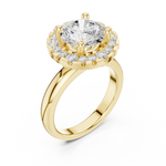 Gold Ring DDLR-333, Yellow Gold, view 2