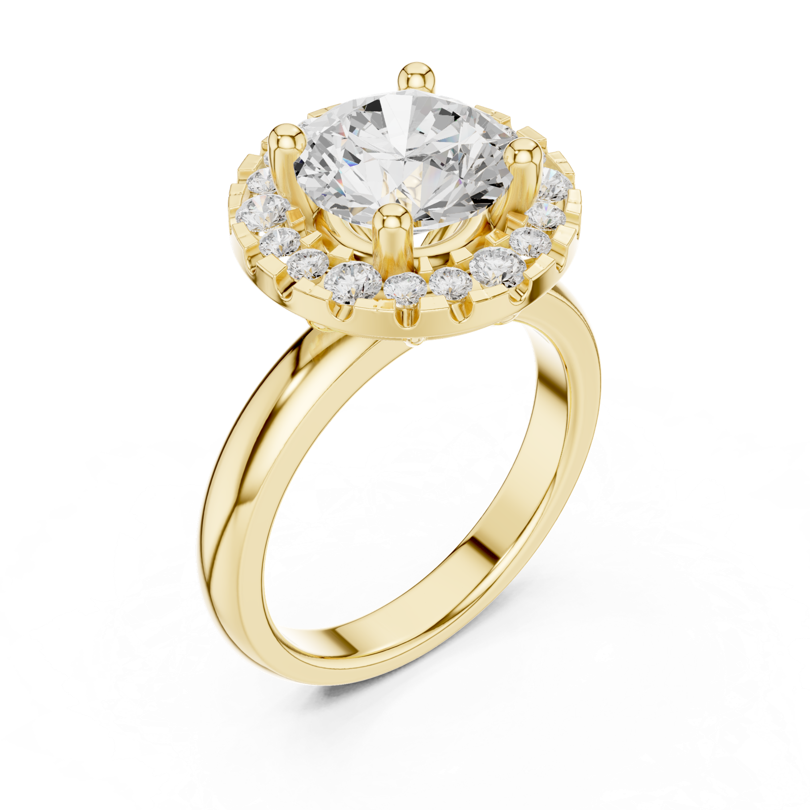 Gold Ring DDLR-333, Yellow Gold, view 2