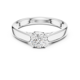Gold Ring LR-0229, White Gold